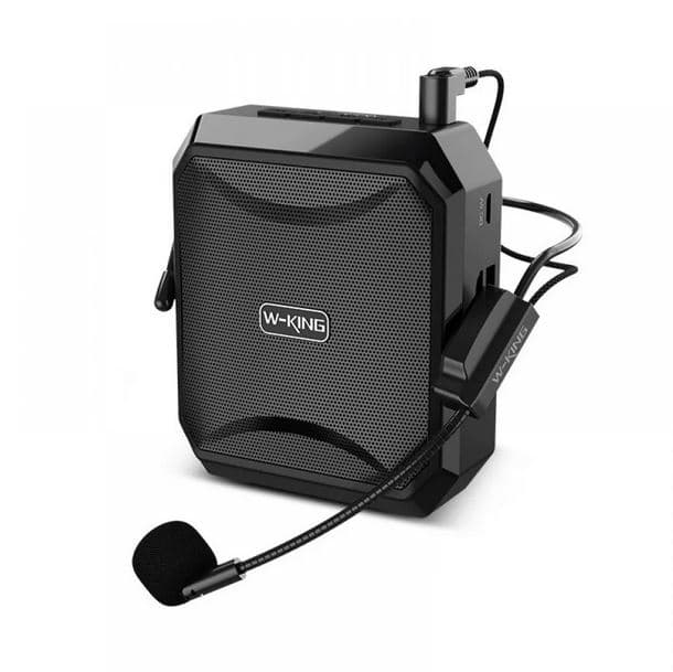 KS01 W-King Bluetooth Speaker with Teaching Mic - (Black)