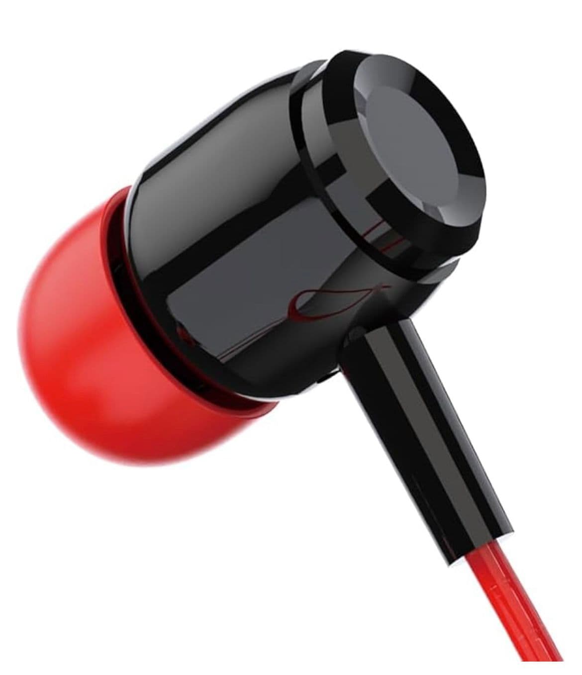 Dudao X10S Wired 3.5mm Stereo Headset with Mic & Music Control (Black and Red)