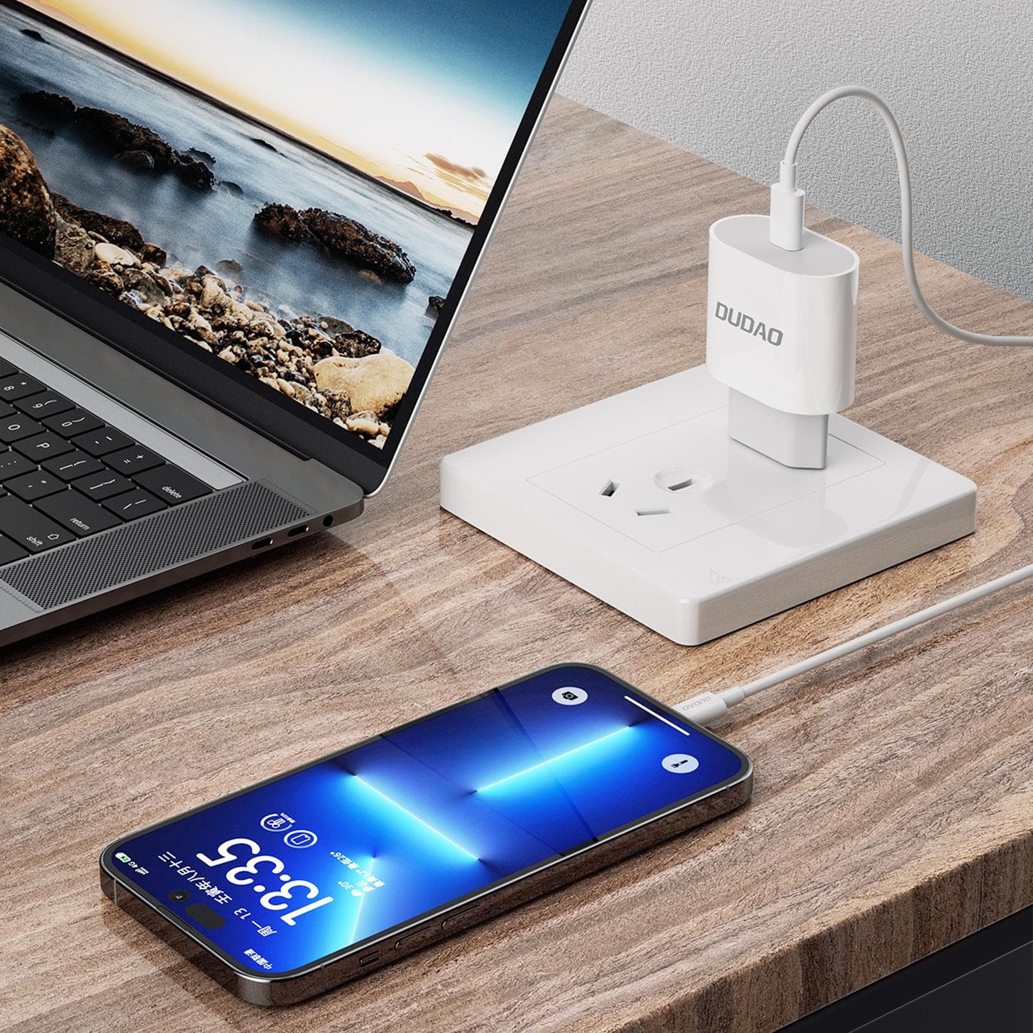 20W Quick Charge Type-C Travel Wall Adapter Fast Charging Only - (White)