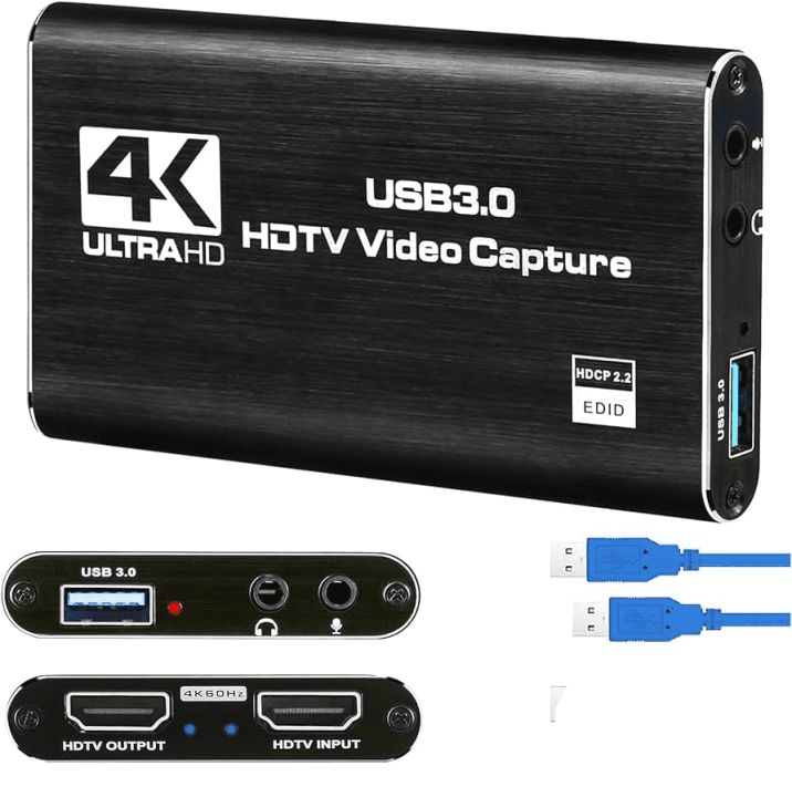 4K Ultra HD HDMI Video Capture Device with USB 3.0 - (Black)