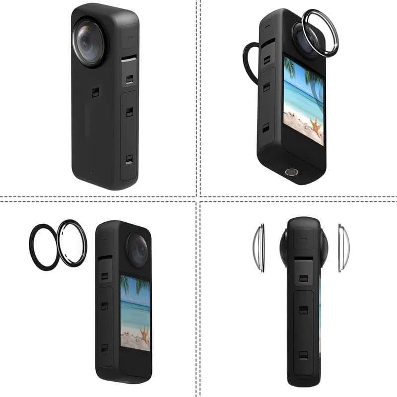 Telesin Tempered Glass Dual Lens Protector for Insta360 X3 (2-Pack) - (Water)