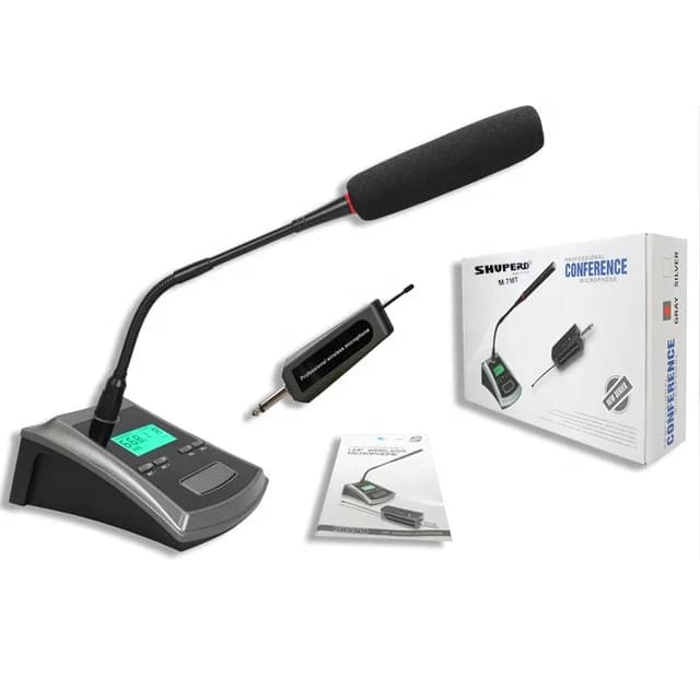 Shuperd M 7MT Wireless UHF Conference Microphone with Noise-Cancelling & Omni-Directional Pickup