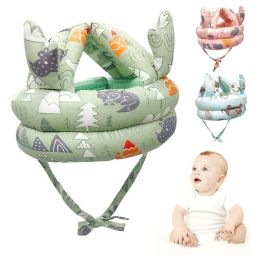 Baby Soft Safety Helmet for Head Protection & Comfort - Multicolor
