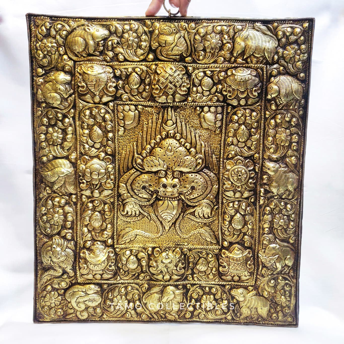 Brass Chhepu Wall Hanger 17" 