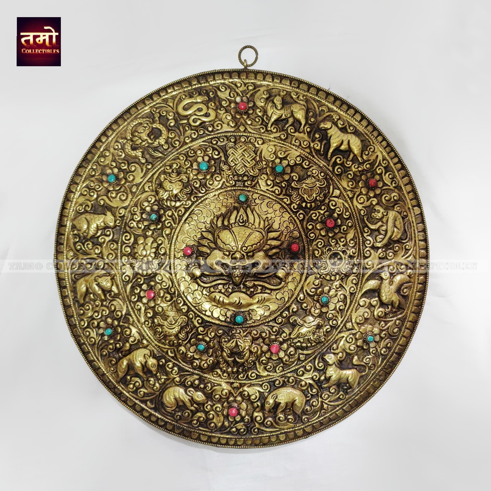 Brass Chhepu Fine Wall Hanger 15" 