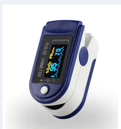Portable Finger Tip Pulse Oximeter OLED Display Heart Rate Monitor Blood Oxygen Saturation Monitor with Lanyard
