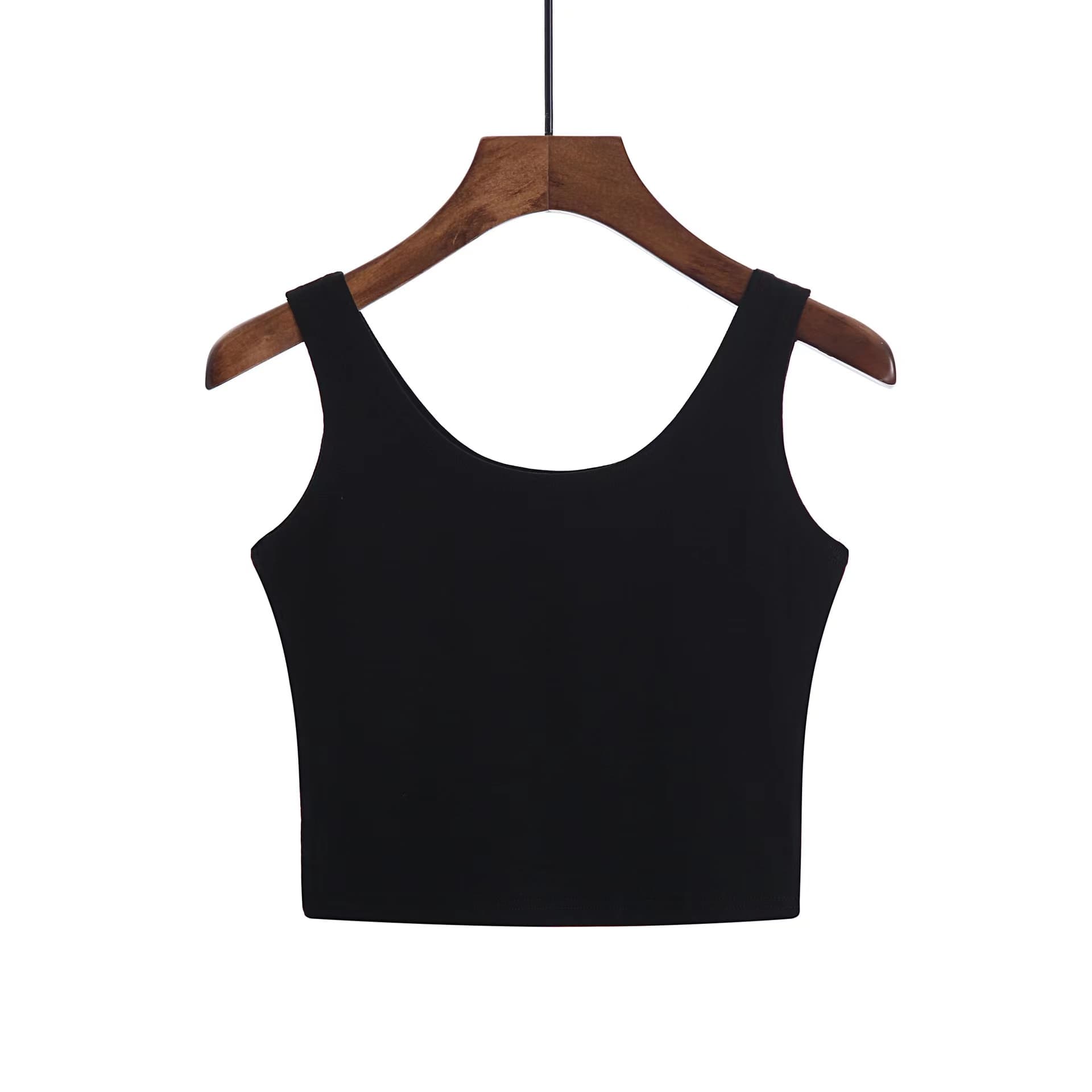 Citadel Multicolor Ribbed Crop Cami Top For Women, Girls - Multicolor