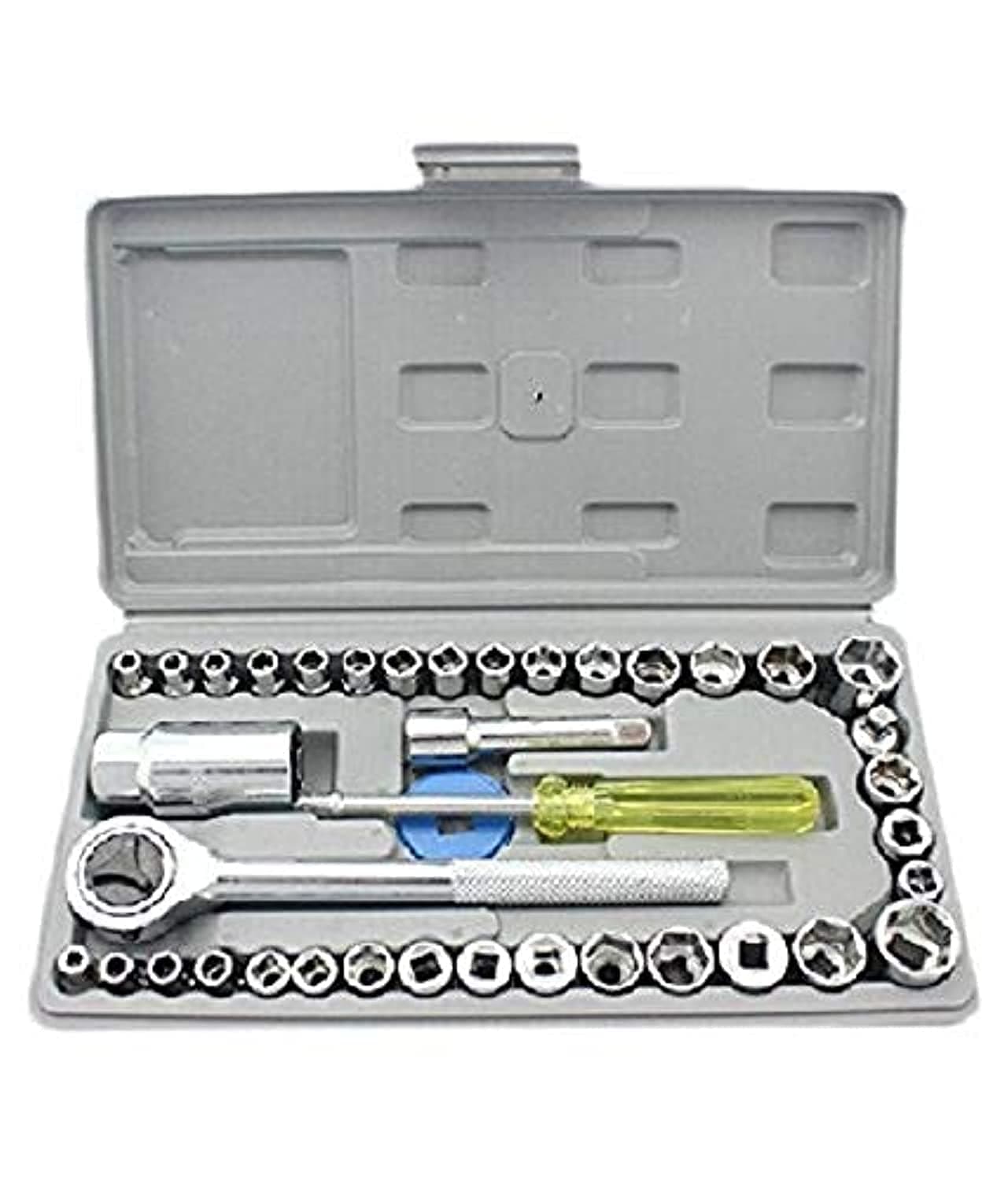 40-in-1 Multicolor Screwdriver & Wrench Tool Set – Auto & Home Repair