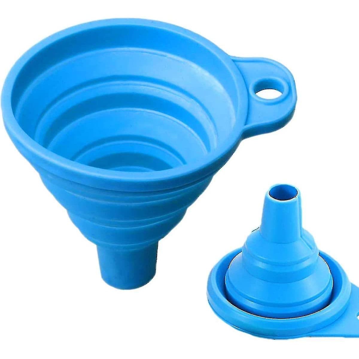 Flexible Silicone Funnel – Foldable Liquid & Food Transfer - Multicolor