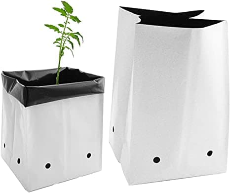5 Pcs Grow Bags 21 By 34 cm - White