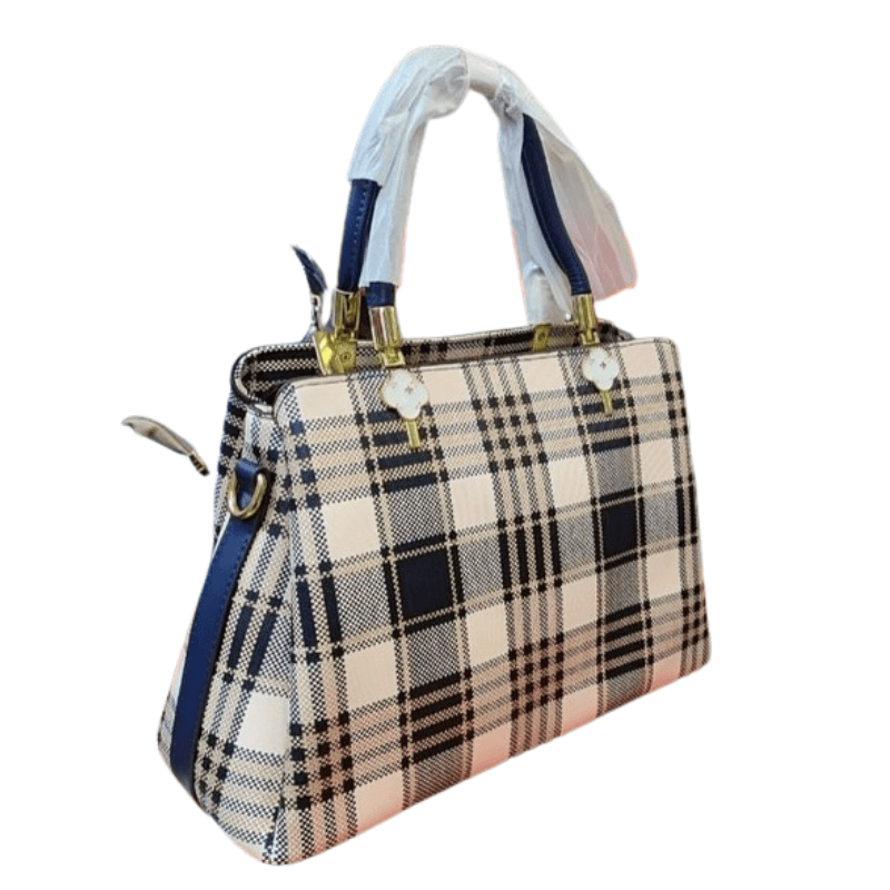 Handbag Ladies Printed Side Bag - White (Medium)