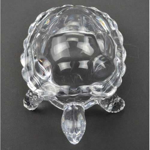 Crystal Peace & Luck Glass Tortoise