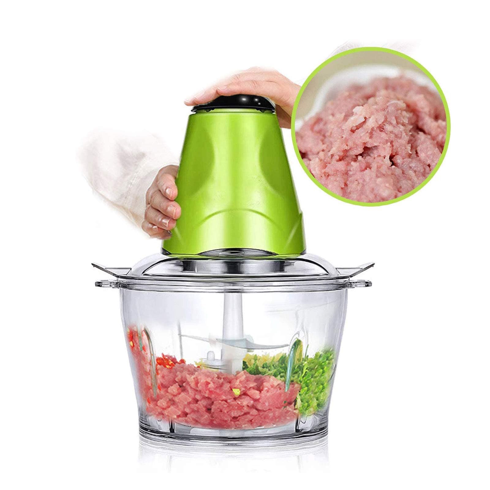 Electric Meat and Vegetable Grinder - Green