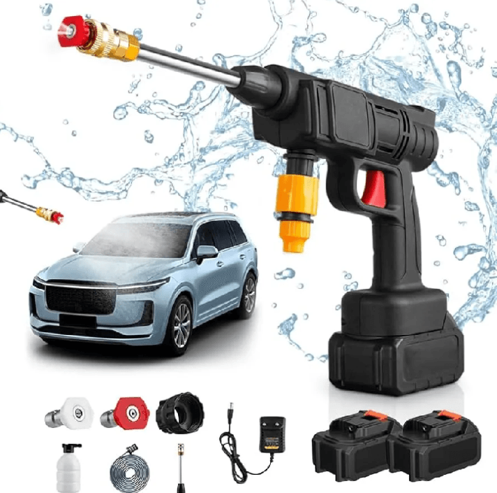 Electric High-pressure Car and Bike Washer with Double Batteries