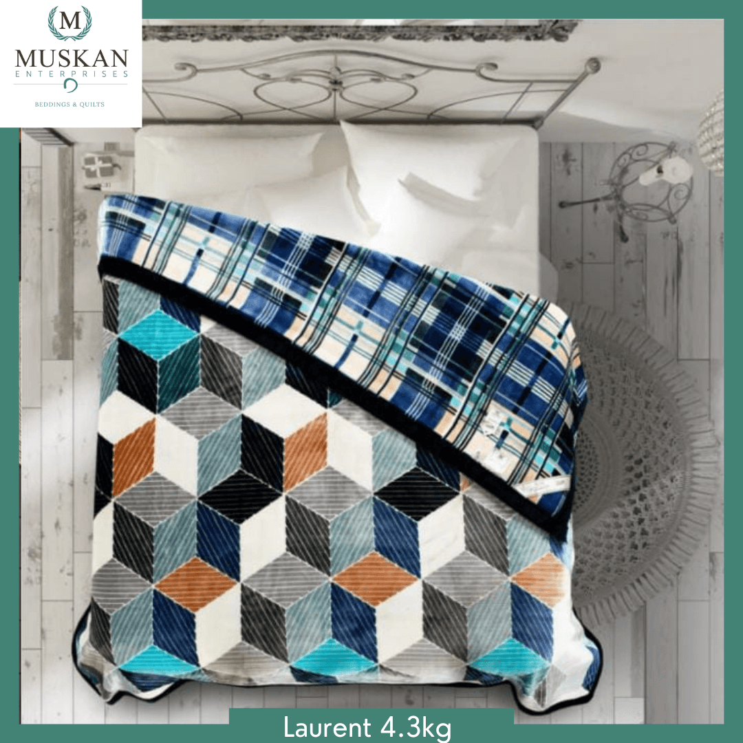 Mink Blanket - 220x240cm - King - Blue