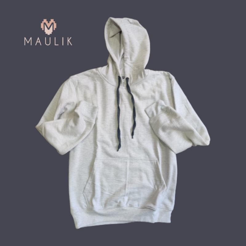 Cotton Light Beige Sweatshirt With Fleece For Men