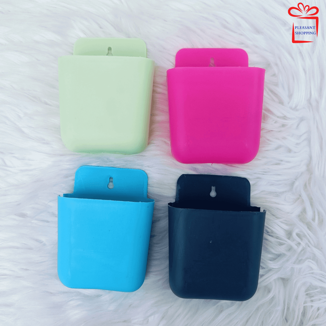 Pack of 4 pcs Wall Hanging Mobile Phone Holder Stand for Home & Office Use Charging Stand || Multi Purpose Accessories