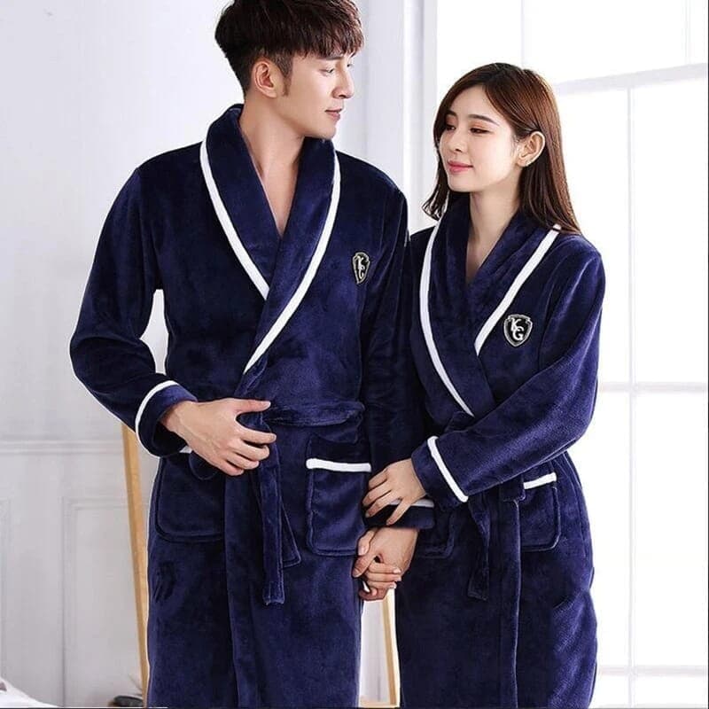 Unisex Leisurewear Bathrobe - Blue