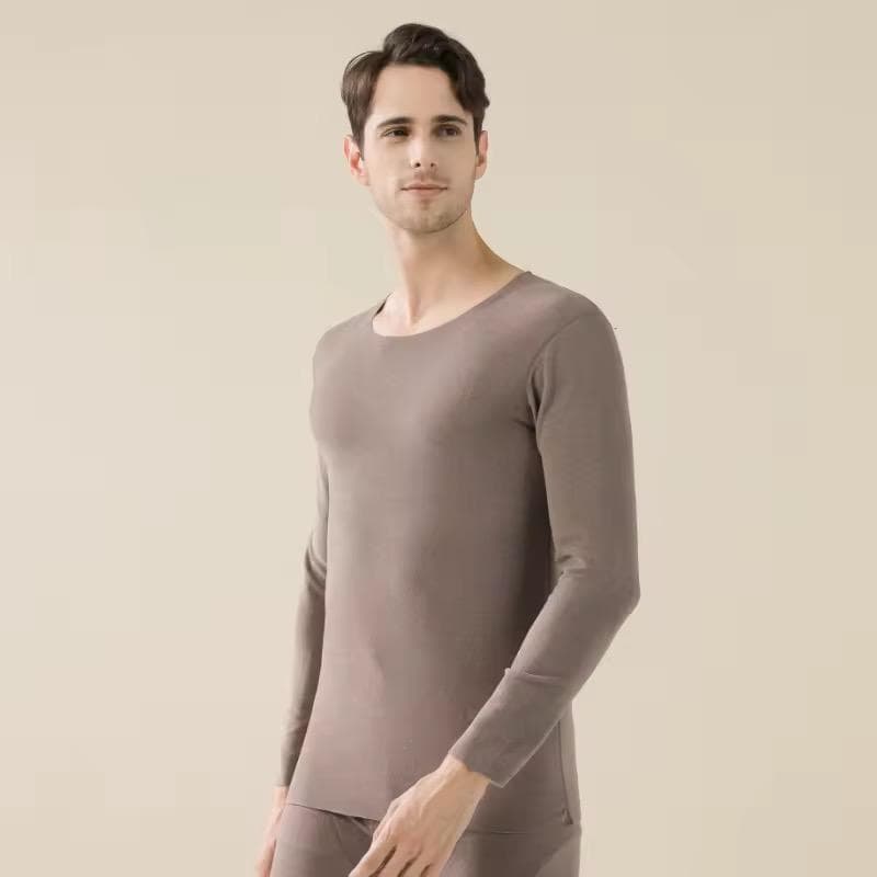 Men Seamless Thermal Top & Bottom Set