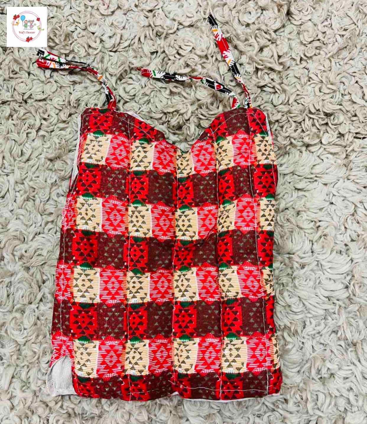 Baby Winter Thick Cotton Dhaka Bhoto 2 Pcs Set - Multicolor