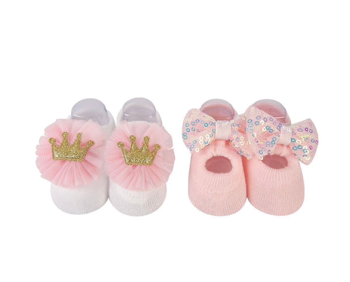 Baby Girl 2 Pair Cute Princess Socks - Multicolor - (0-3 months)