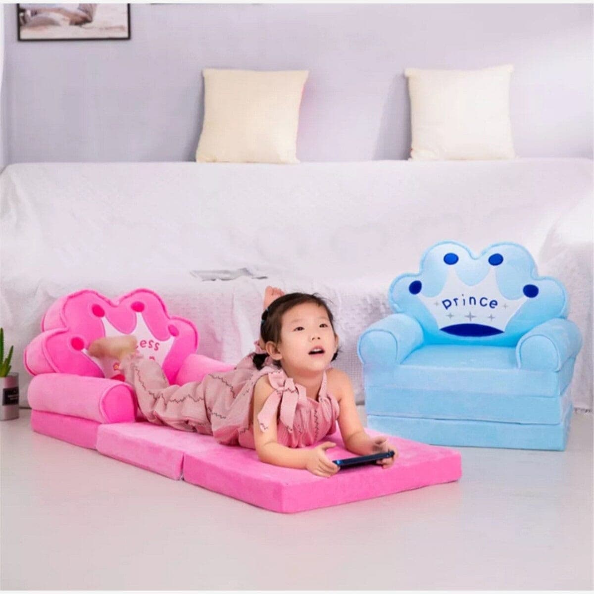 Baby Multipurpose Comfortable Sitting Sofa Seat & 3 Layer Bed