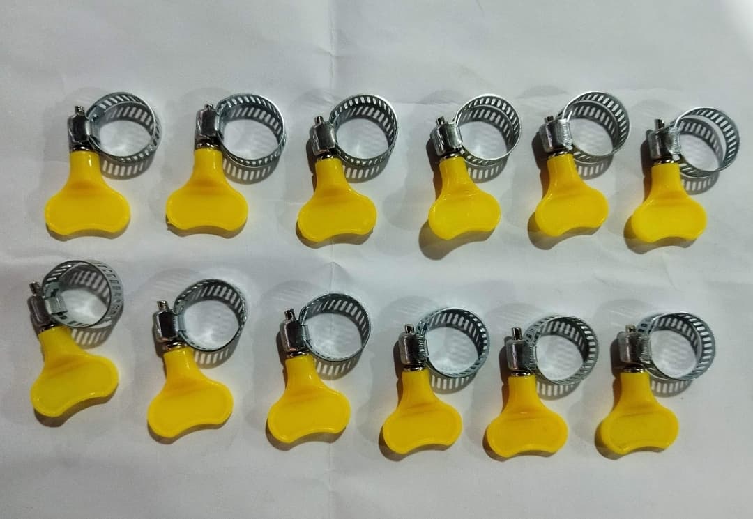 12 Piece 0.5 MM Hose Clamp - Silver