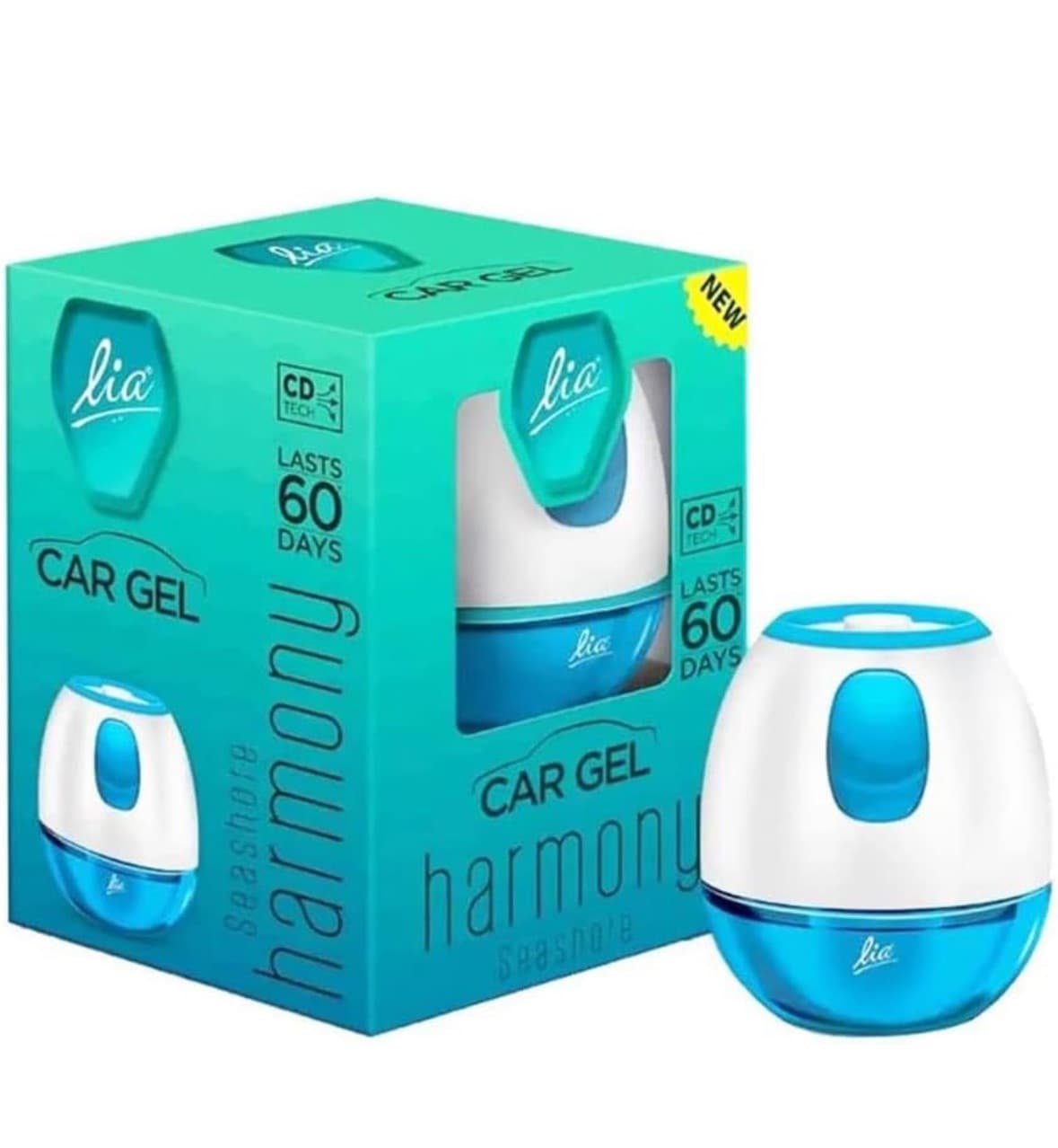 Lia Dashboard Gel Car Air Freshener Car Freshner Gel Last Upto 60Days - 1 Pcs