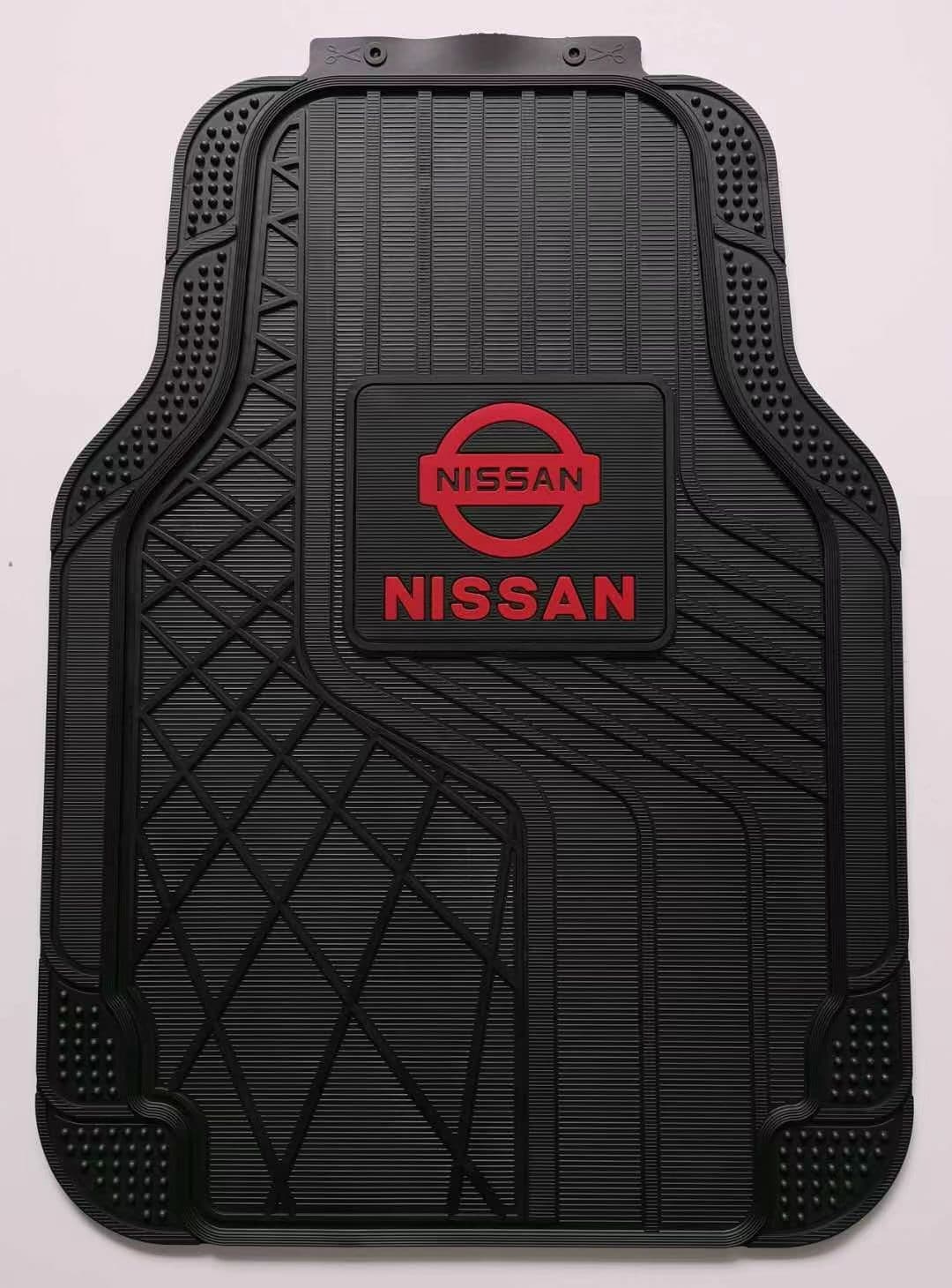 Nissan Logo Car Floor Mat - Black (5Pcs)