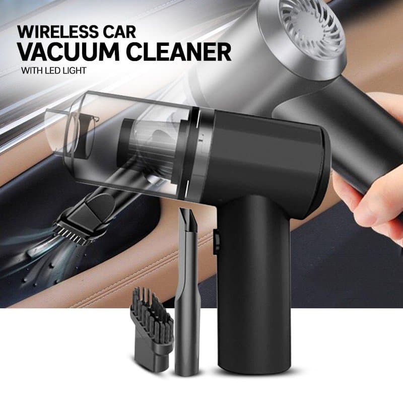 2 in 1 Wireless Car Vacuum Cleaner with LED Light
