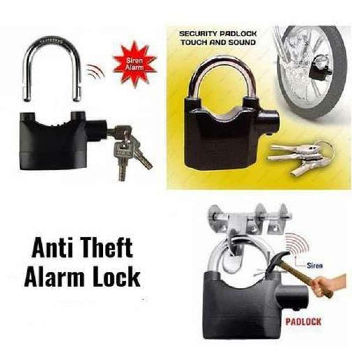 Heavy-Duty Security Siren Alarm Lock System - 110db