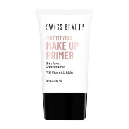 Swiss Beauty Mattifying Makeup Primer| Smooth skin | Oil-free formula | Blurs Pores & Mattifies Skin | Lightweight - 30g