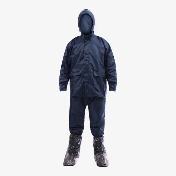 Durable Waterproof Blue Rainwear With Rain Jacket, Trouser For Motorcycle