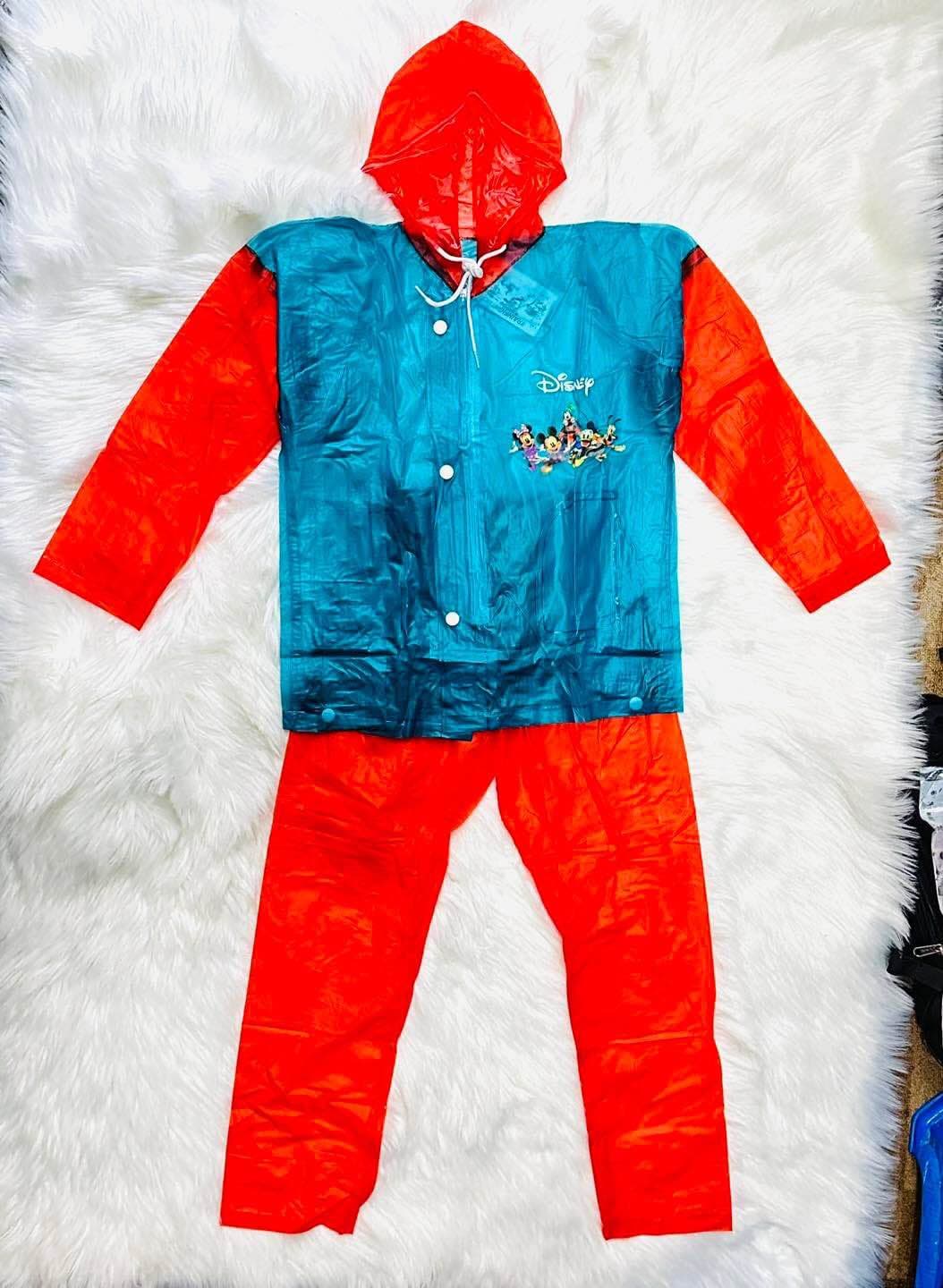 2pcs Set Kids Transparent Raincoat Set