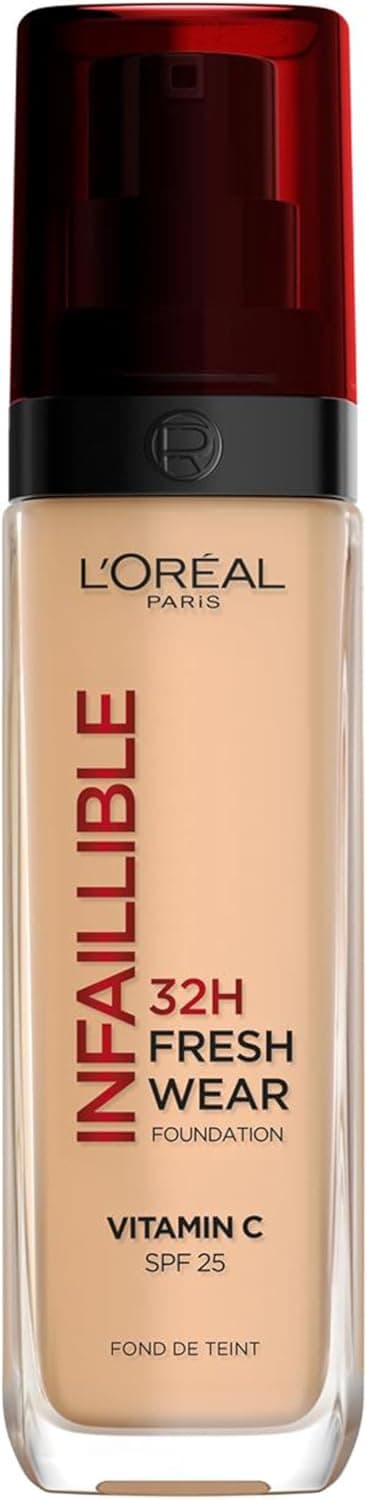 L'Oréal Paris Infaillible 32H Fresh Wear Foundation 220 Natural Spf 25 + Vitamin C - 30ml Beige