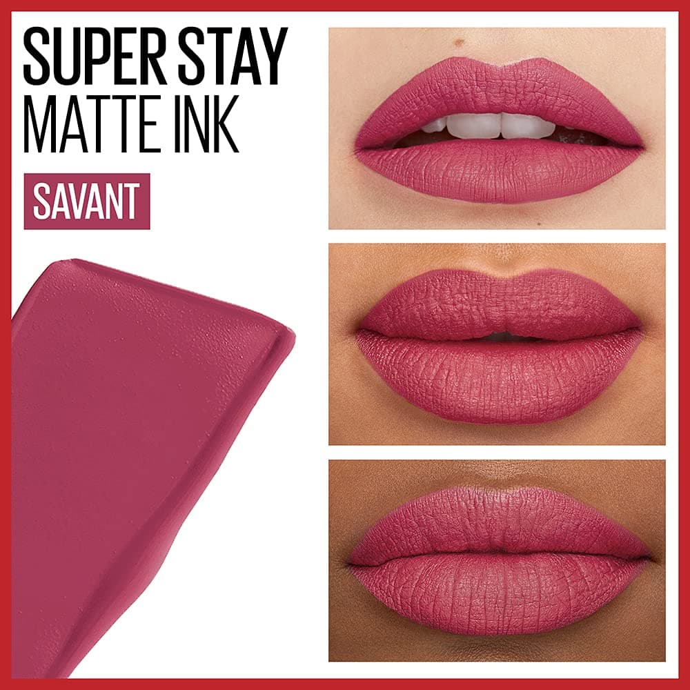 Maybelline New York Super Stay Matte Ink Liquid Lipstick 155 Savant - Pink