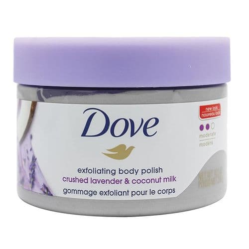 Exfoliating Body Polish Crushed Lavender and Coconut Milk – 298g Fresh