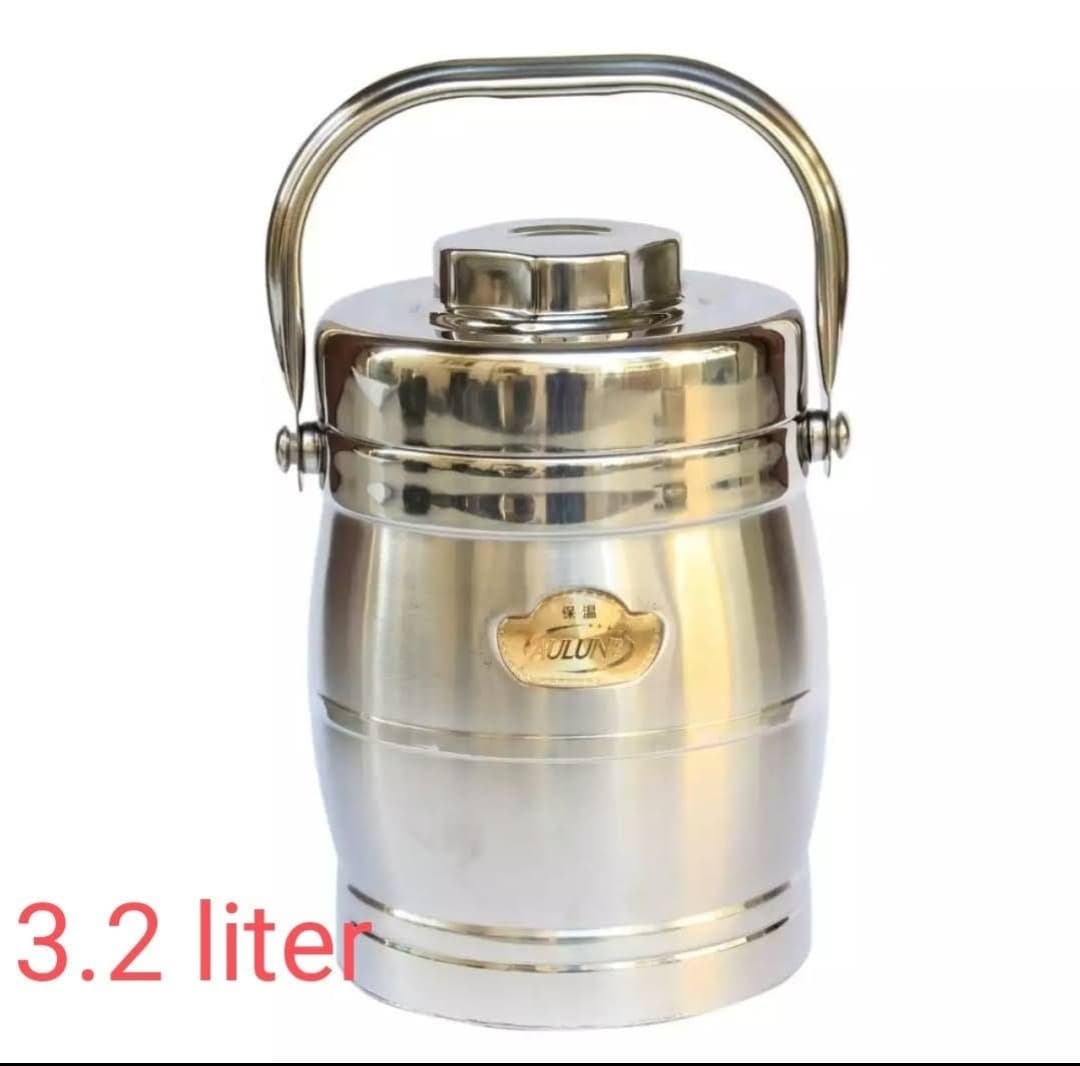 Alun Stainless Steel Hot Case / Hot Pot 3.2 Liter - Silver
