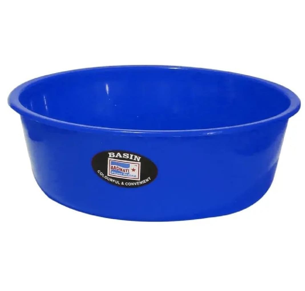 15 Inch Plastic Basin Bucket For Daily Use Support - Multicolor