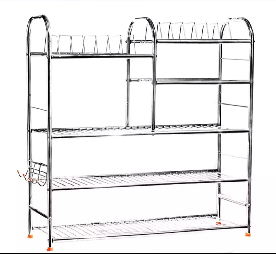 Stainless Steel Kitchen Rack 31X30 Inch Storage Support - Silver