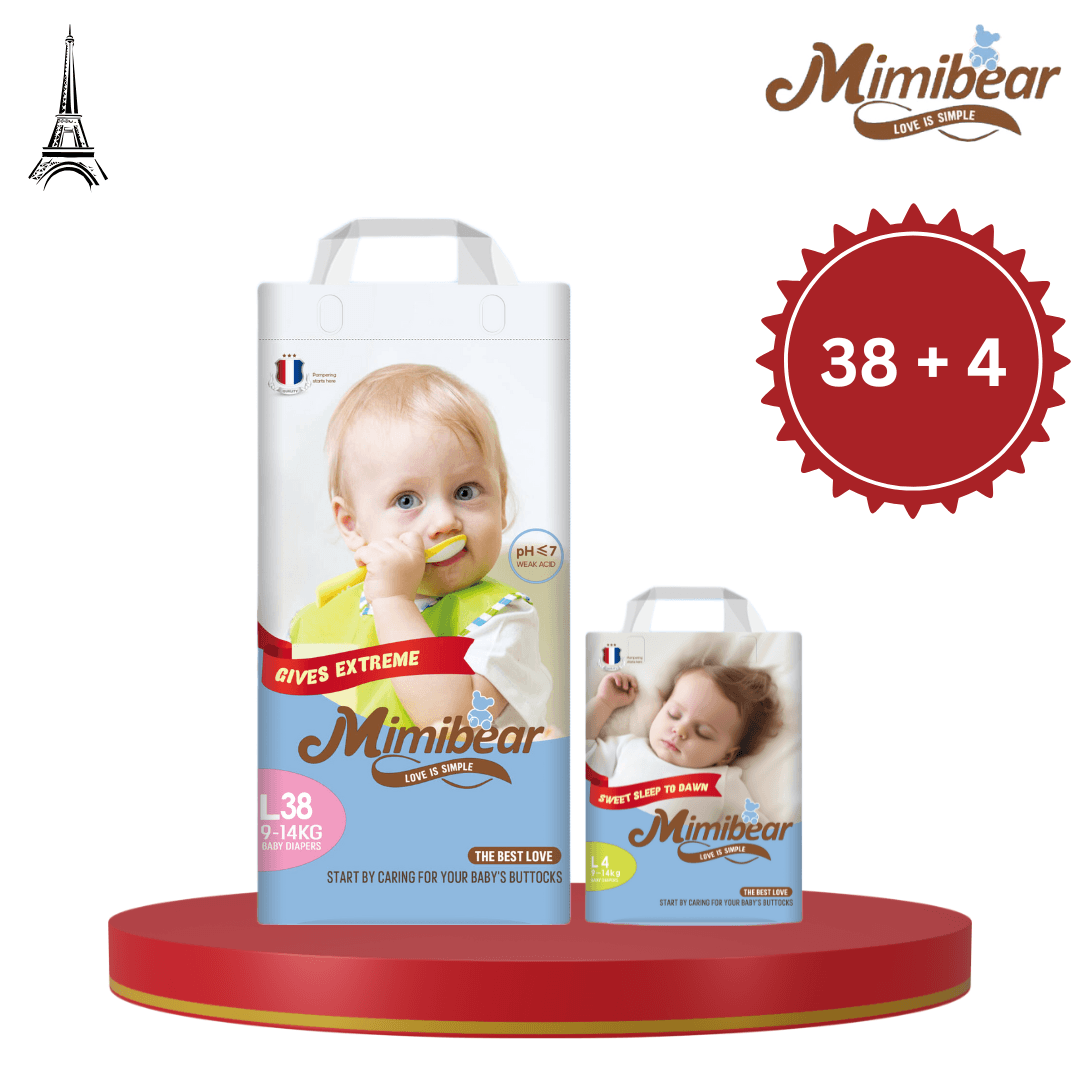 MIMIBEAR Large Size 42 Piece Pack Premium Baby Diaper Pant Style