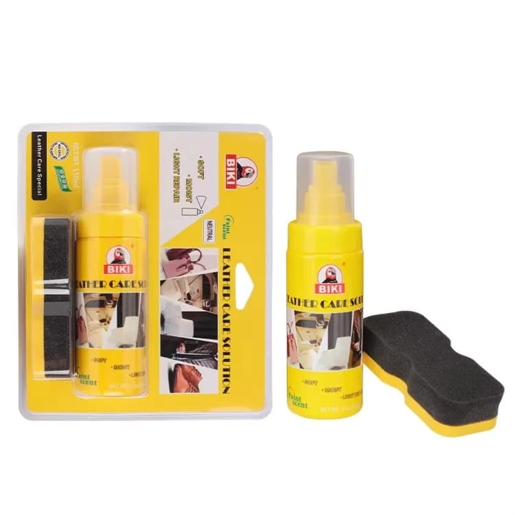 Quick Shine Liquid Shoe Polis Neutral Leather Care with Sponge Applicator - 150ml