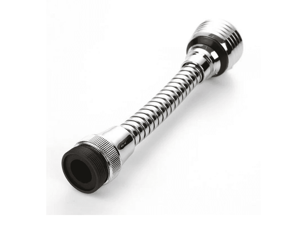 Flexible Kitchen Sink Faucet Extension Multi Direction Tap - Silver