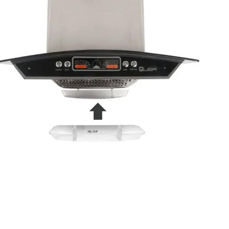 Oil Collector Baffle Cup Range Hood Oil Bowl - Off White