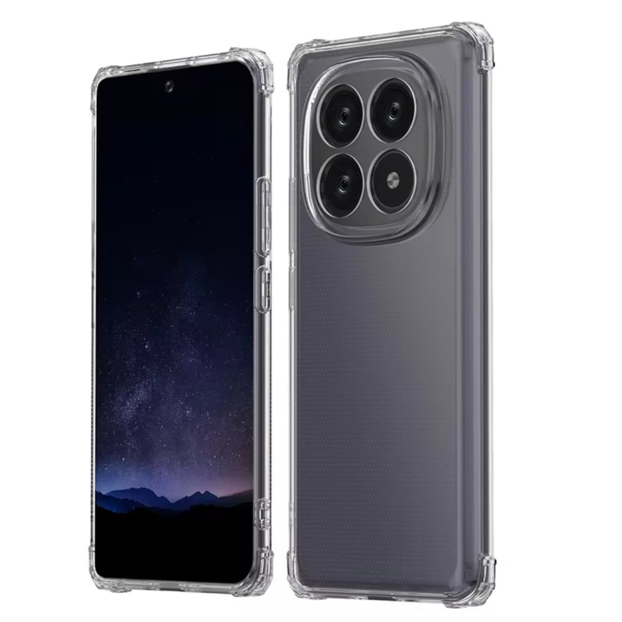 Redmi Note 14 Pro+ Clear TPU Shockproof Case - White