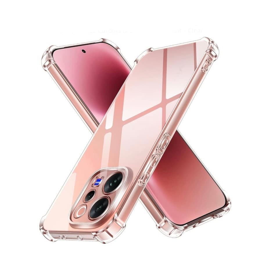 Vivo V70 (5G) Transparent, Shock Proof Design Camera Edges Protection Crystal Clear, Silicon Soft TPU and Flexible Bumper Phone Cover
