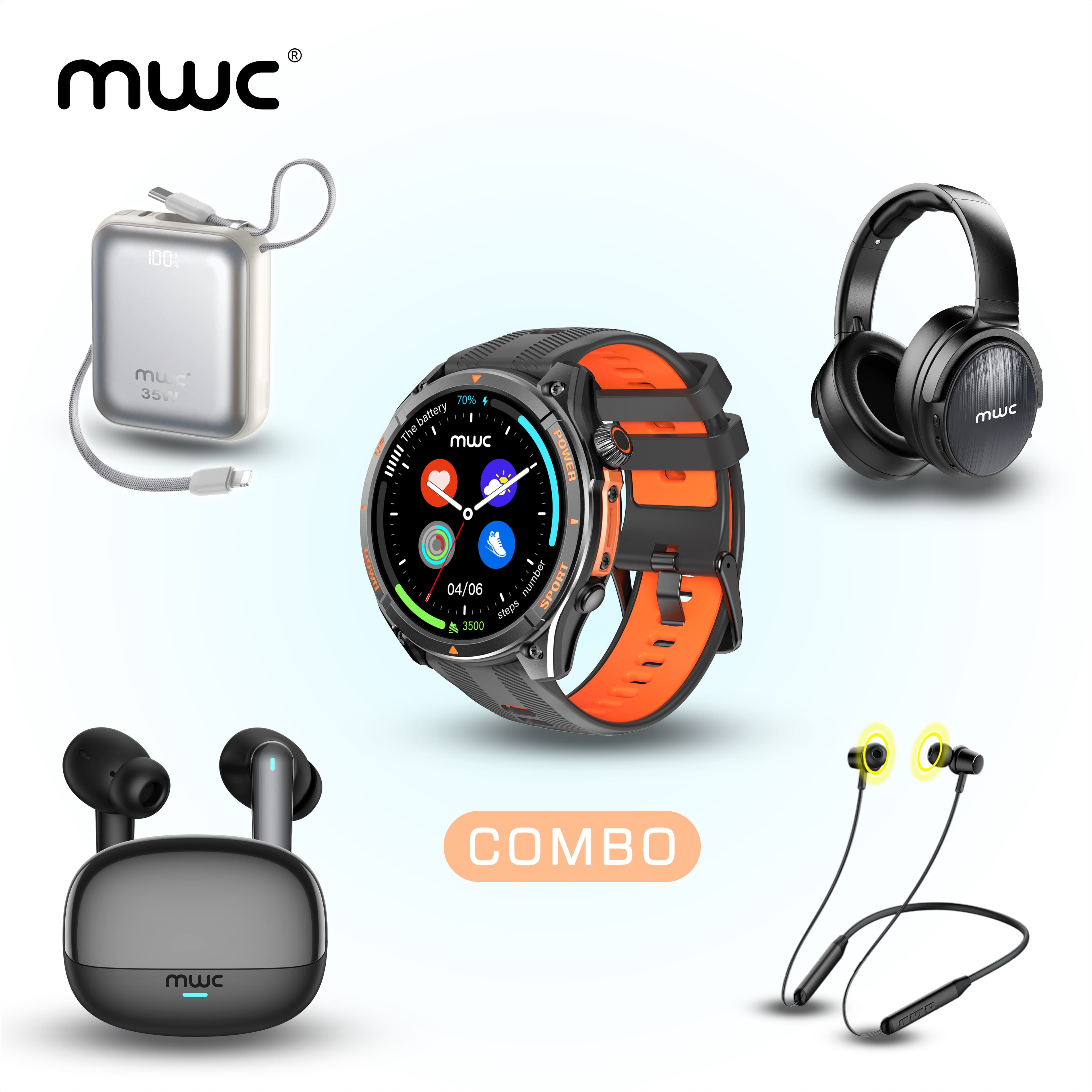 MWC AetherOne Watch Pro + PowerPulse MS10K Combo Set