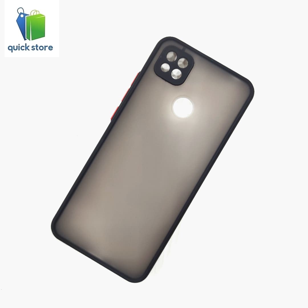 Redmi 9C Camera Protection Matte Semi Hard Cover - Black