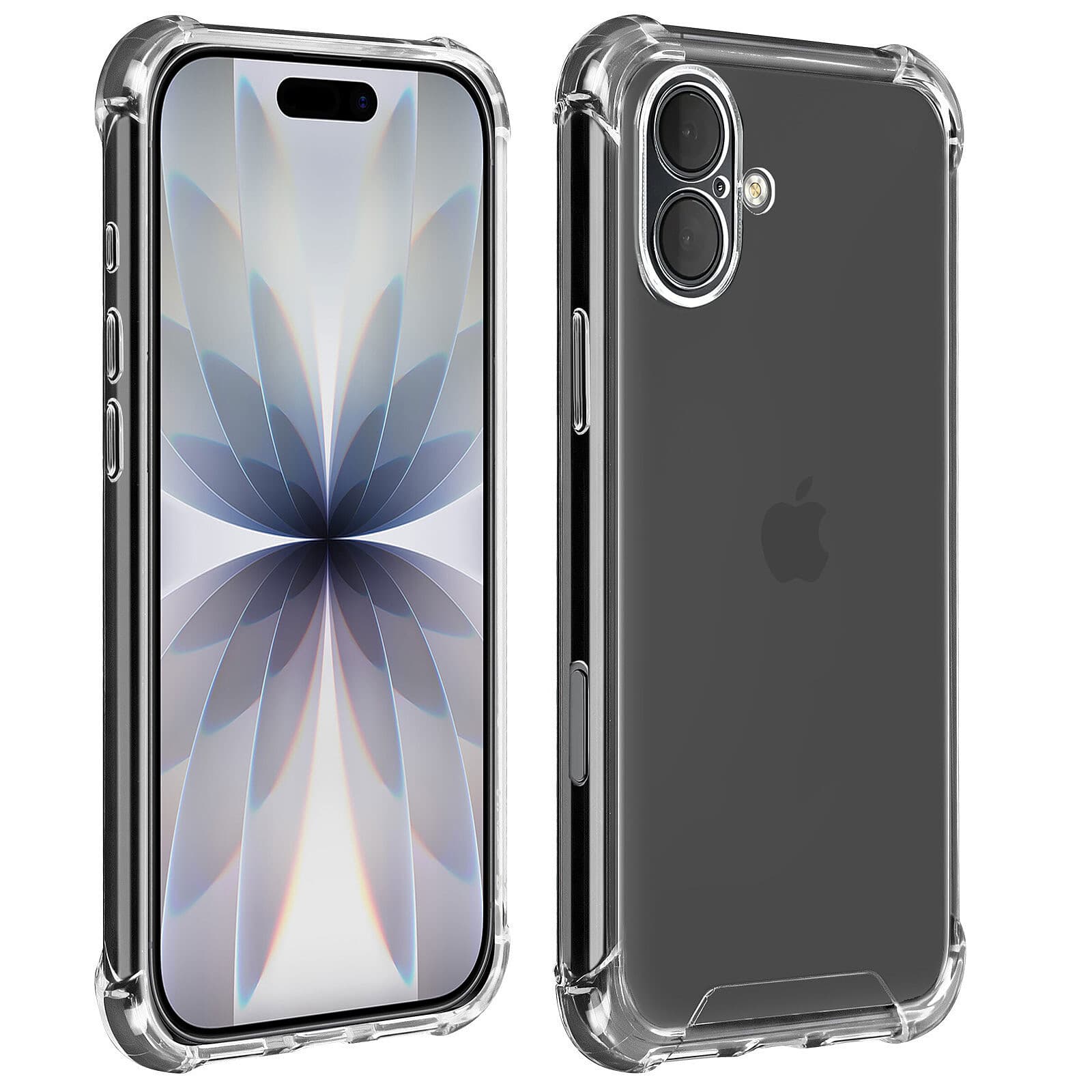 Iphone 17 Soft Transparent TPU With Side Bumped Cover