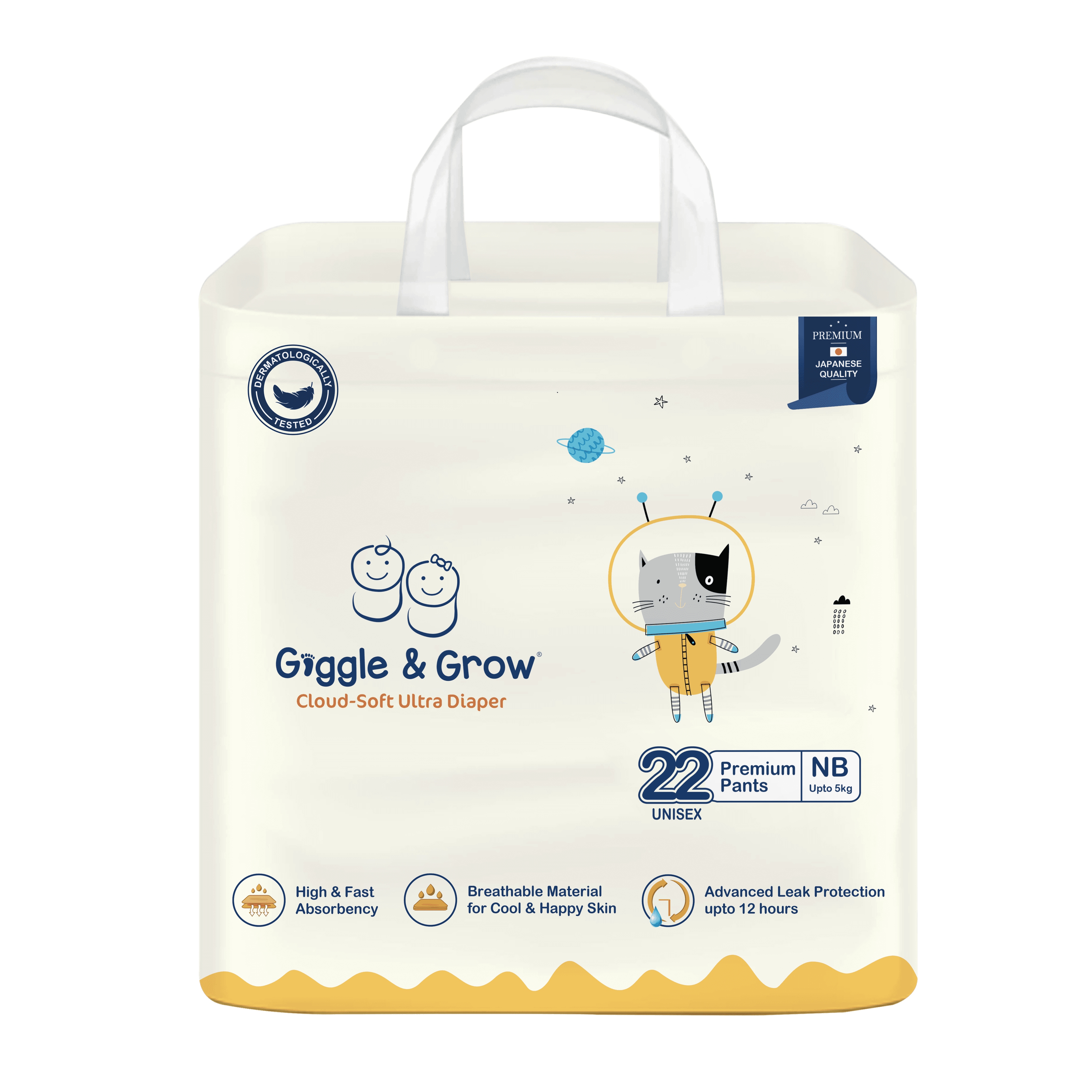 Giggle and Grow Baby Diaper Newborn (22pcs)